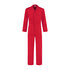 Kinderoverall polyester/katoen rood_