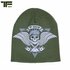 Beanie Skull & Wings Groen_