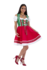 Dirndl 2-dlg., groen/rood, Carmenblouse_