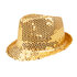 St. Hoed Popstar sequins goud_