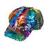 Pc. Cap Rainbow switch (reversible sequins rainbow/silver)_