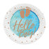 Set 10 Paper plates 'Hello Boy!' (23 cm)_