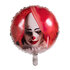 Pc. Foil balloon Horror clown double sided (45 cm)_