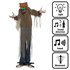 Staande decoratie Gemene wolf (160 cm)_