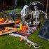 Plastic kelk Skull claw 3 kleuren ass. (25 cl, 17,5 cm)_