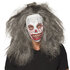 Latex hoofdmasker Zombieclown met haar_