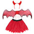 Set Duivel kind (hoorntjes, vleugels en tutu)_