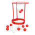 Game Head basket shot (headband with basket, 10 red balls, 10 white balls)_