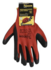 Werkhandschoenen latex crinkle rood zwart maat 10_