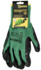 Werkhandschoenen latex crinkle groen zwart maat 10_