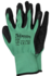 Werkhandschoenen latex crinkle groen zwart maat 9_
