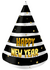 Feesthoedjes - BlackGold HNY - 10 cm - 6 stuks_