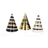 Feesthoedjes - BlackGold HNY - 10 cm - 6 stuks_