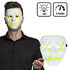 LED masker Halloween 5 ass._