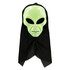 Gezichtsmasker Alien met kap_