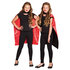 Kindercape Sundown zwart/rood omkeerbaar (90 cm)_