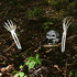 Set Begraven skelet (schedel en armen)_