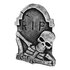 Grafsteen decoratieset (3 grafstenen, 2 skelet armen, 4 botten in de vorm van letters DEAD, zwarte kraai, zwarte bloem, 4 ratten, 7 spinnen, bebloed verband, spinrag)_