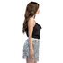 Mini skirt Sparkle silver (M/L)_