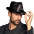 Hoed Popstar sequins zwart_