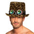 Hoed Desert dream goud met partybril_
