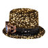 Hoed Desert dream goud met partybril_