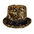 Hoed Desert dream goud met partybril_
