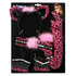 Set Pink leopard (Diadeem, choker, 2 armbanden, staart)_