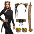 Set Sweet tiger (diadeem, choker, 2 armbanden, staart)_