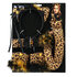Set Sweet tiger (diadeem, choker, 2 armbanden, staart)_