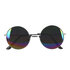 Set Hippie John (hoofdband, partybril, pruik en ketting)_