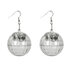 Pair LED earrings Disco ball_