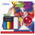 Schmink kit Clown (clownsneus, schmink, spons en penseel)_