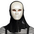 Face mask Mime white with hood_