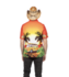 Hawaiishirt hippie busje oranje_
