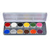 Aqua Face- and Bodypaint  palette 12 BRIGHT colours_