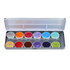 Aqua Face- and Bodypaint  palette 12 colours SYLLIE FACES by Syl Verberk._