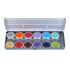 Aqua Face- and Bodypaint  palette 12 colours SYLLIE FACES by Syl Verberk._