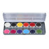Aqua Face- and Bodypaint  palette 12 colours SPARKLING FACES by Svetlana Keller._