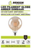 LED lamp globe filament G125 4W E27 amber dimbaar_